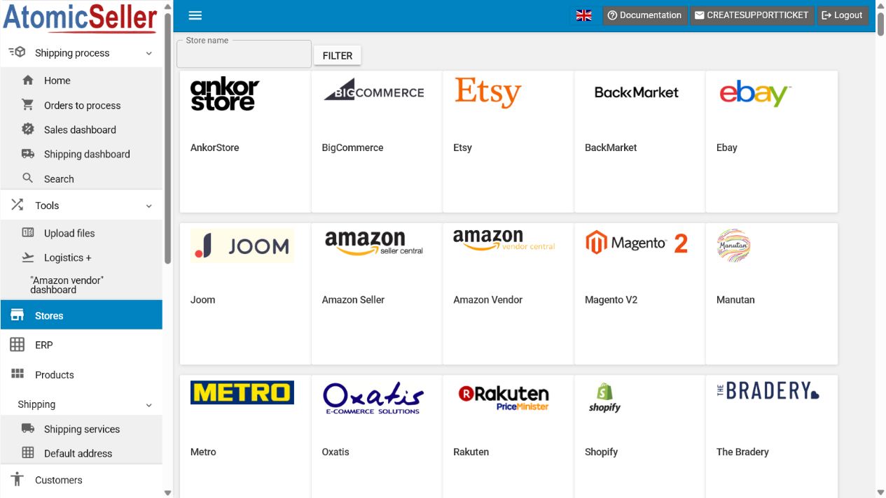 Store connector list in AtomicSeller