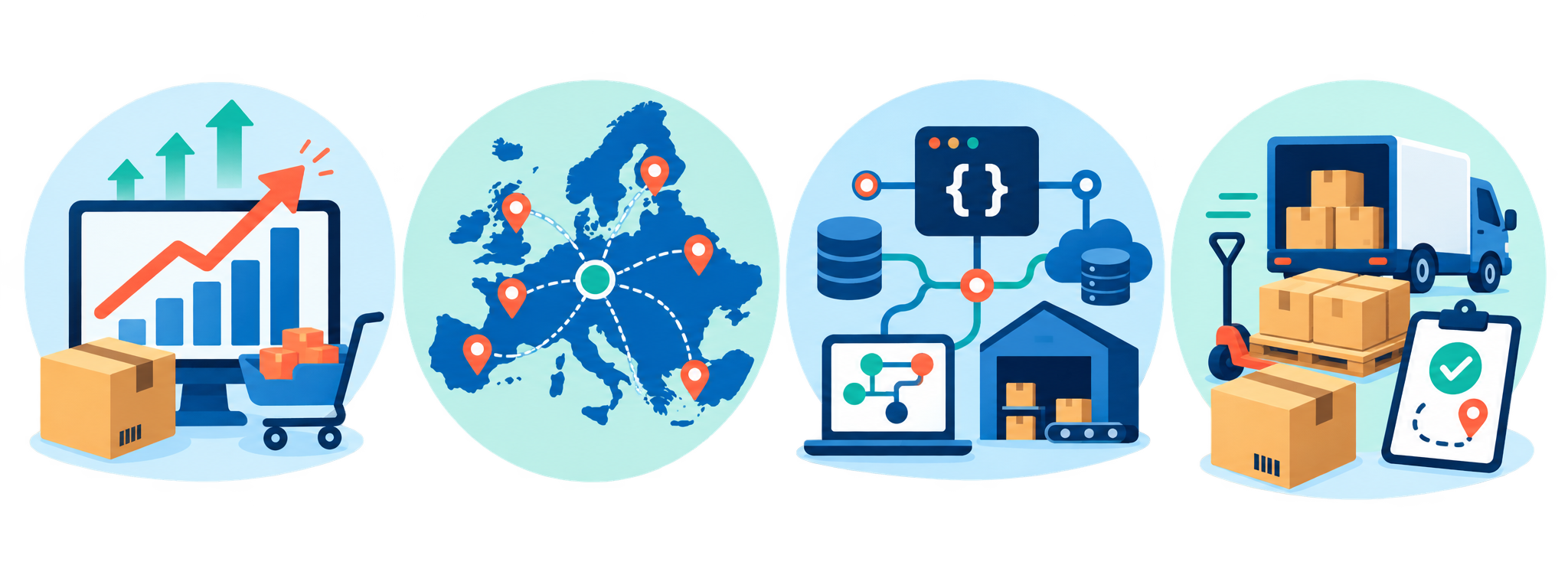 Sales growth, European reach, WMS API connectivity and complete logistics management