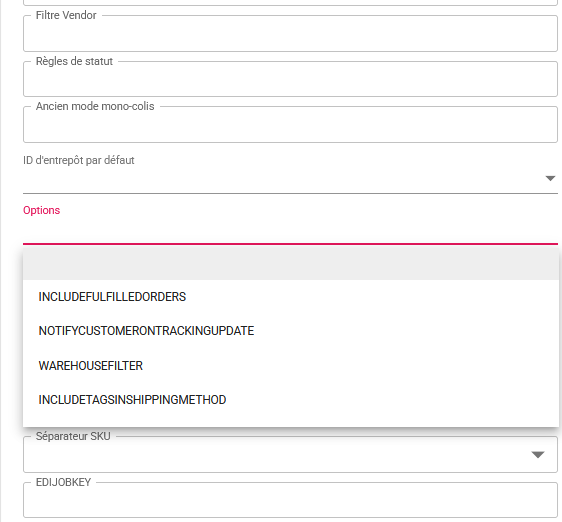 Options de configuration des boutiques Shopify